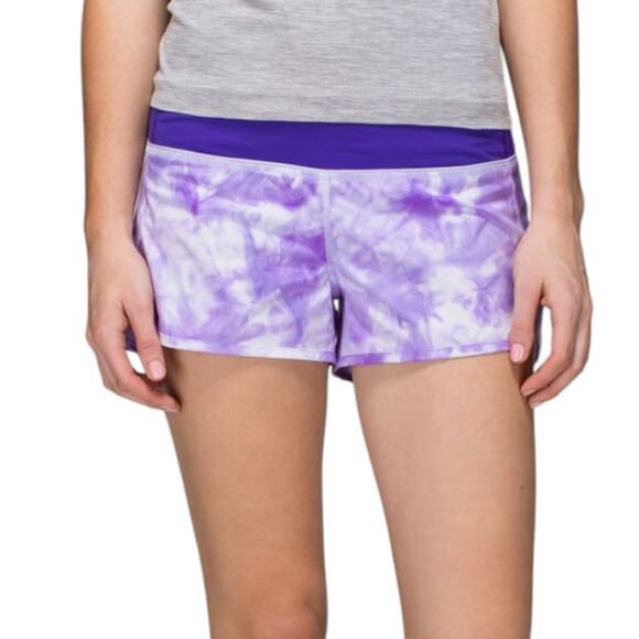 Lululemon Run Speed Short Spray Dye Cool Breeze Bruised Berry - Picture 1 of 13